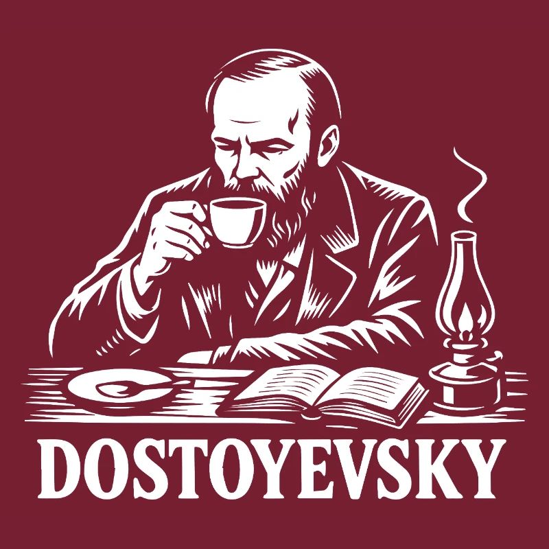 Dostojewski beim Kaffeeporträt
