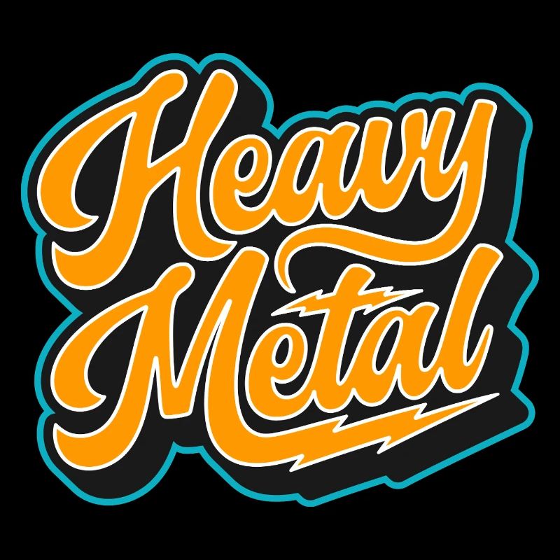 Heavy Metal Bold Script Logo