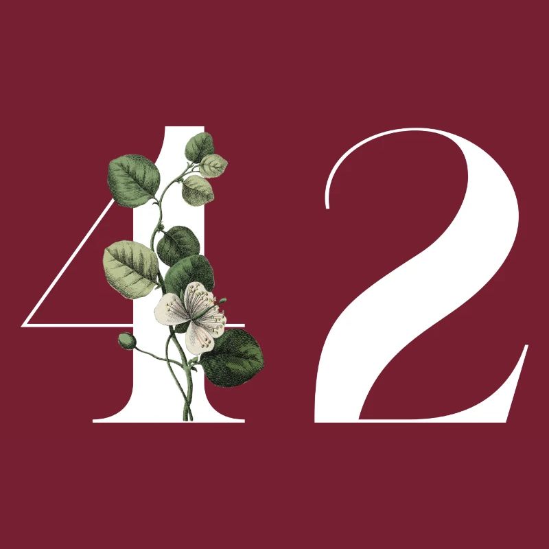 Nummer 42 Blumengrün - 42. Blumengeburtstag