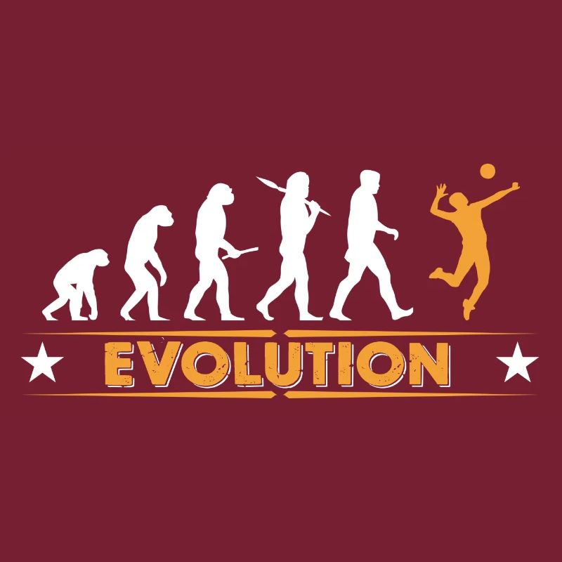 Volleyball Evolution - orange/weiss