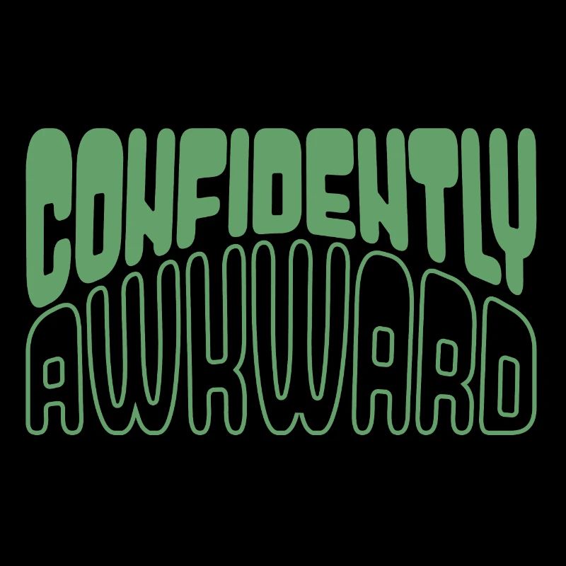 Confidently awkward in green
