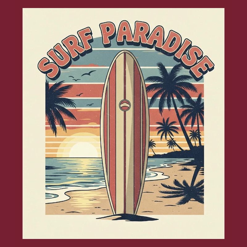 Surf Paradise Design rétro