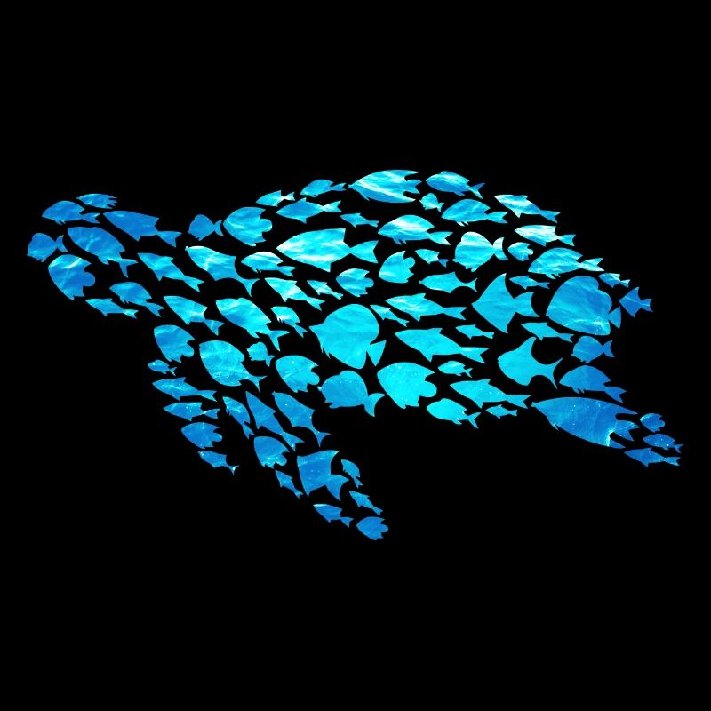 Tortue d’eau Poissons Créatures marines