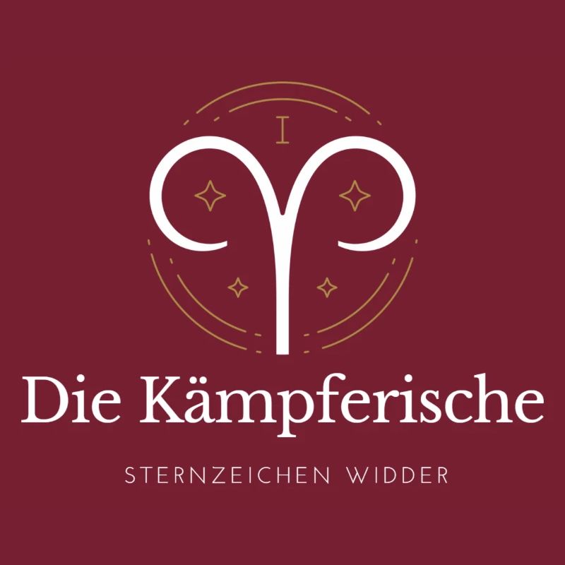 Widder Sternzeichen Logo Widder