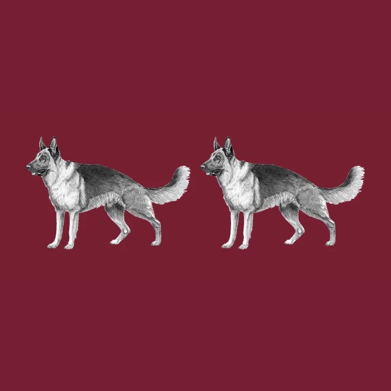 German Shepherd car