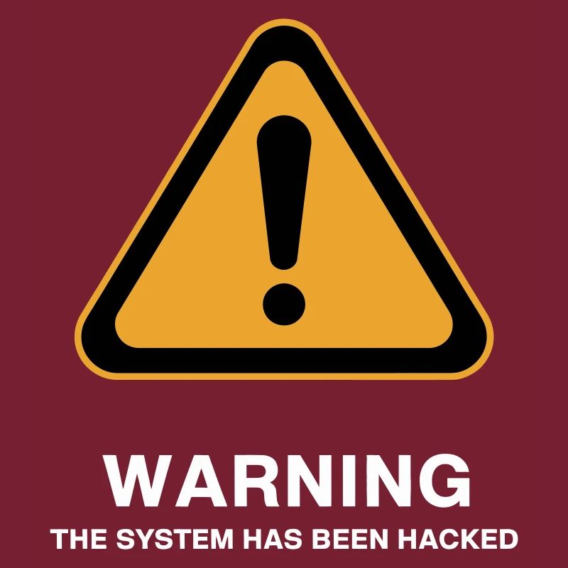 Hacked System Warning Icon