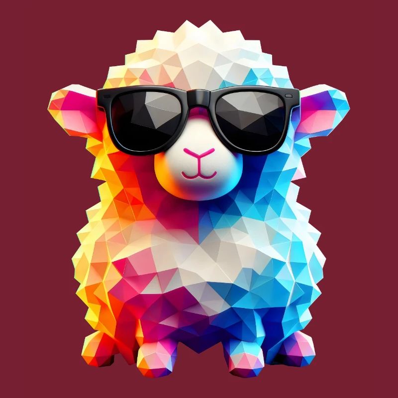 Coole Lammfell-Sonnenbrille