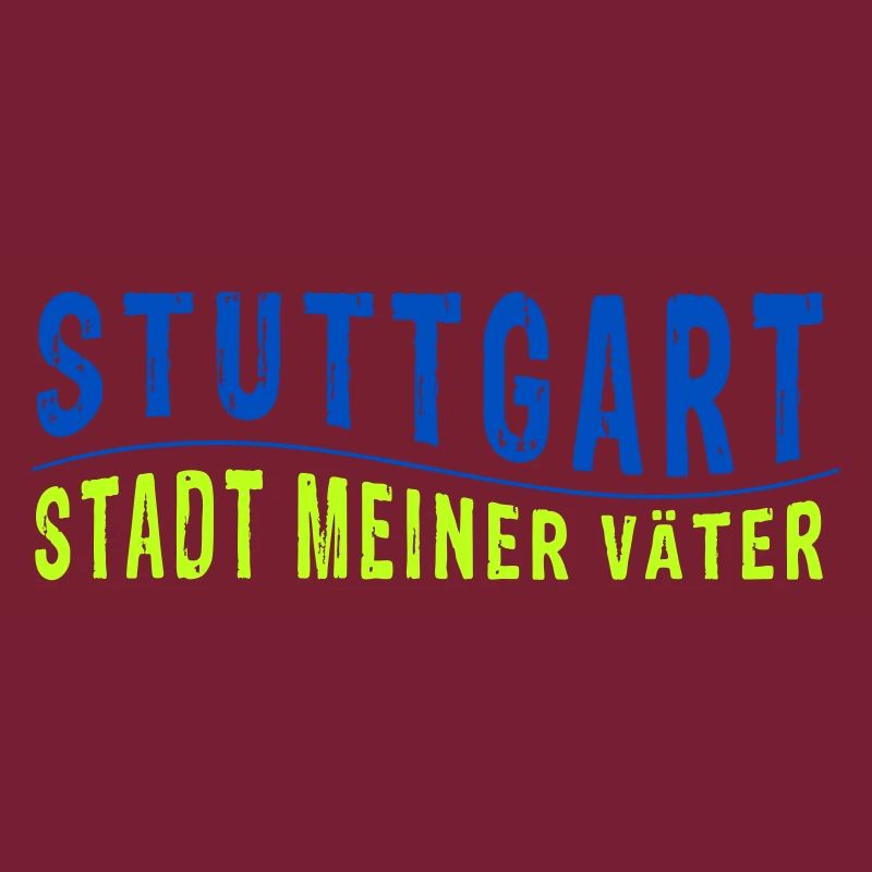 Stuttgart LA CITÉ DE MES PÈRES (illustration vectorielle)