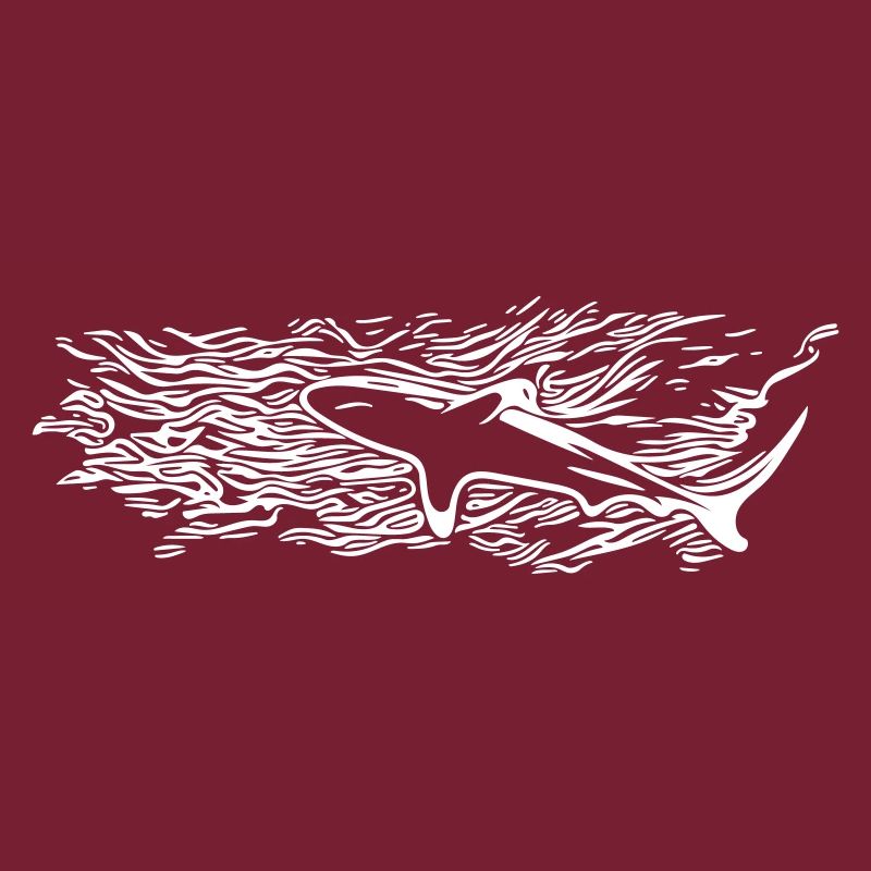 Silhouette de surface de requin