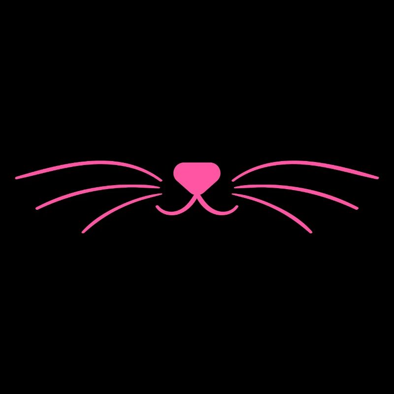 Masque rose mignon de visage de chat