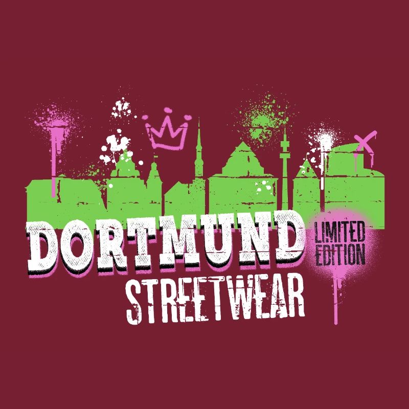 Dortmund Skyline City Germany Graffiti