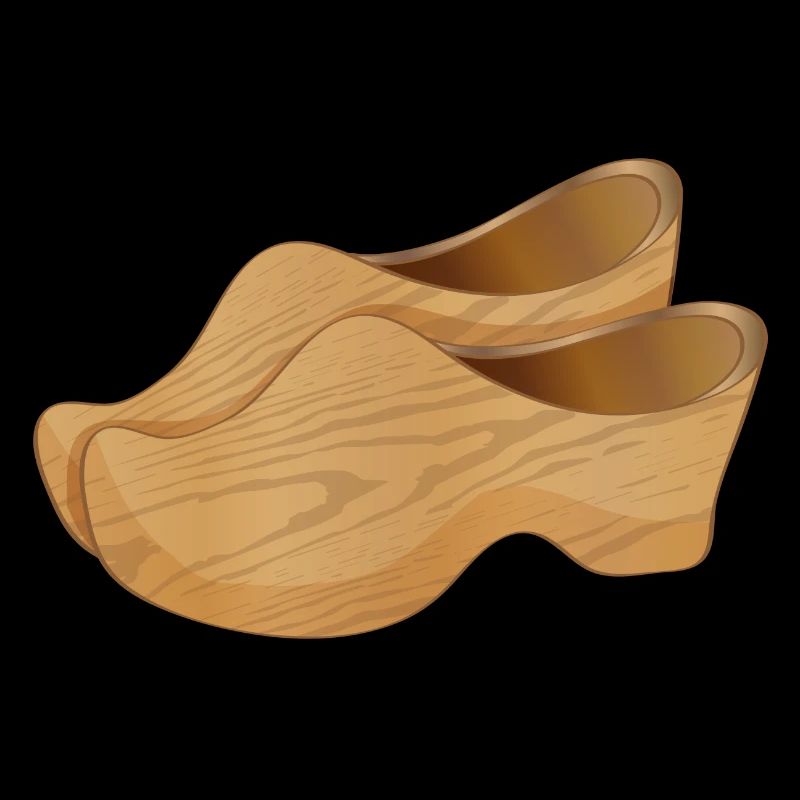 Zwei holländische Holzschuhe auch Clogs genannt