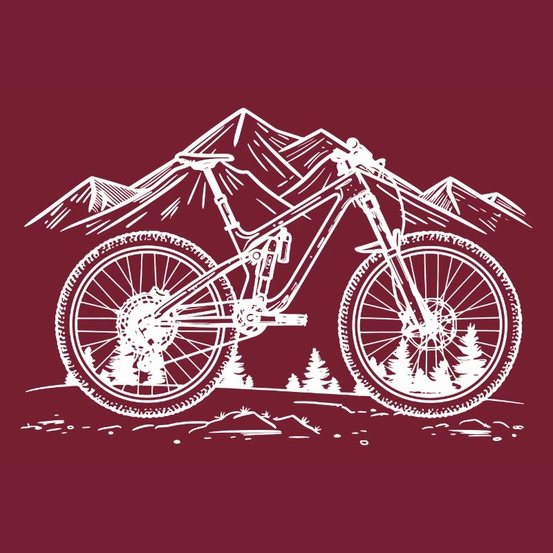 Mountain Biking Drawing
