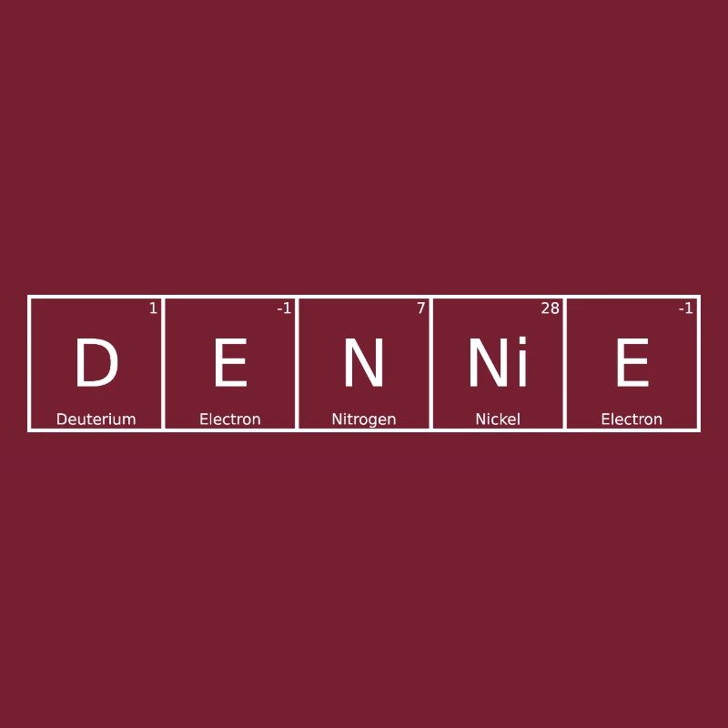 Dennie Name First Name Chemistry Periodic Table Elements