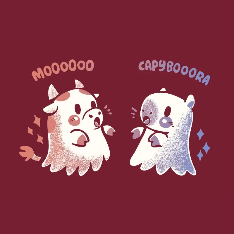 Spooky Capy und Kuh