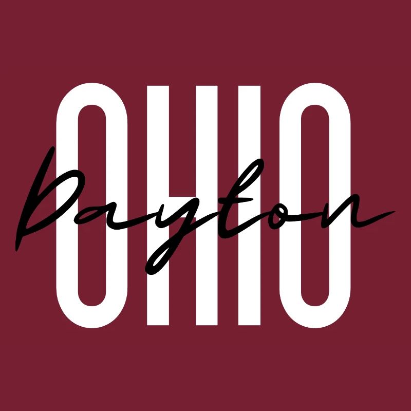 Ohio Script Overlay auf fetten Blockbuchstaben