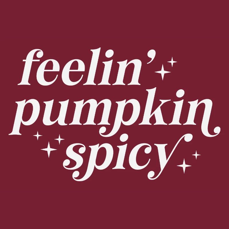 Sentiments de citrouille épicée Typographie