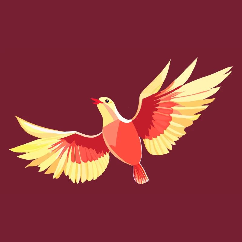 Vogel, der am Himmel schwebt