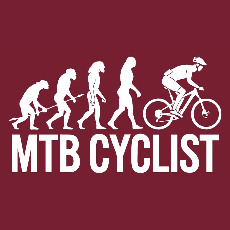 Evolution einer MTB-Radfahrer-Silhouette