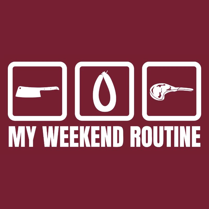 Routine du week-end chez le boucher