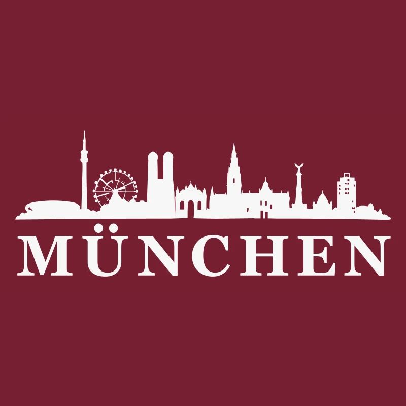 München Skyline Silhouette