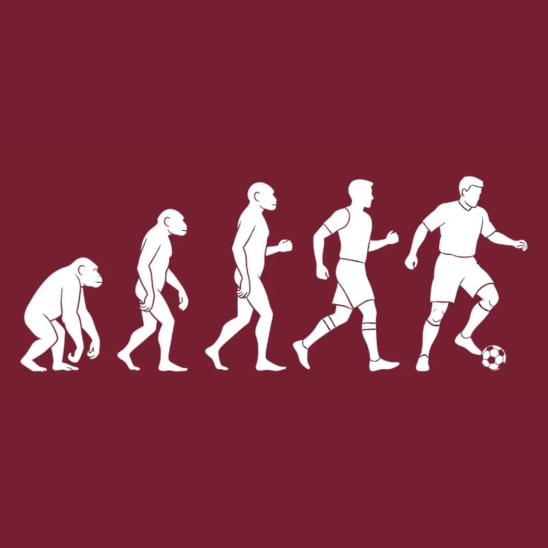 Evolution des Fußballspielers