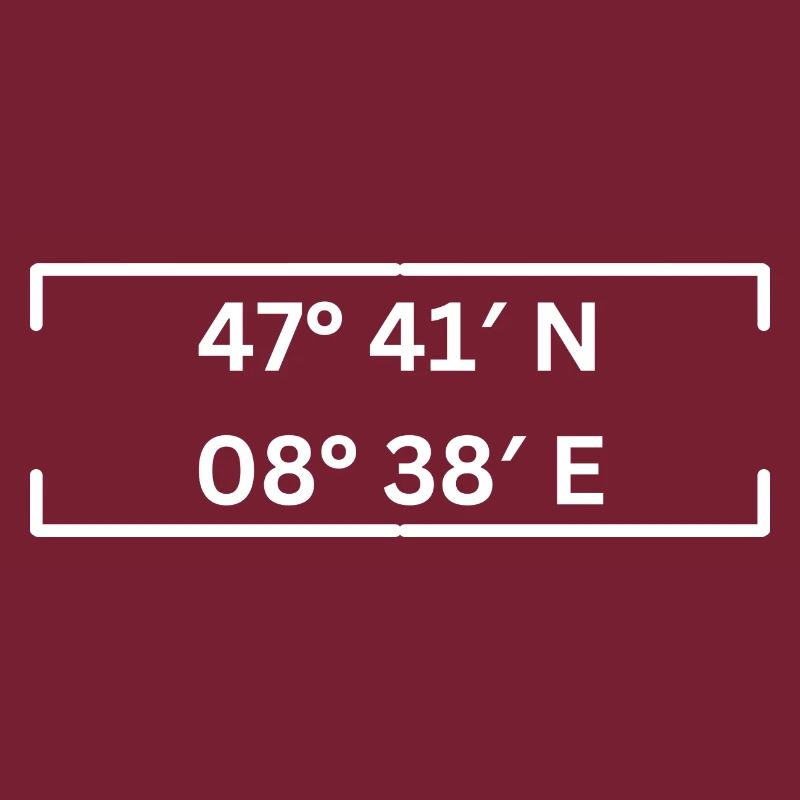 Coordinates Schaffhausen Minimalist