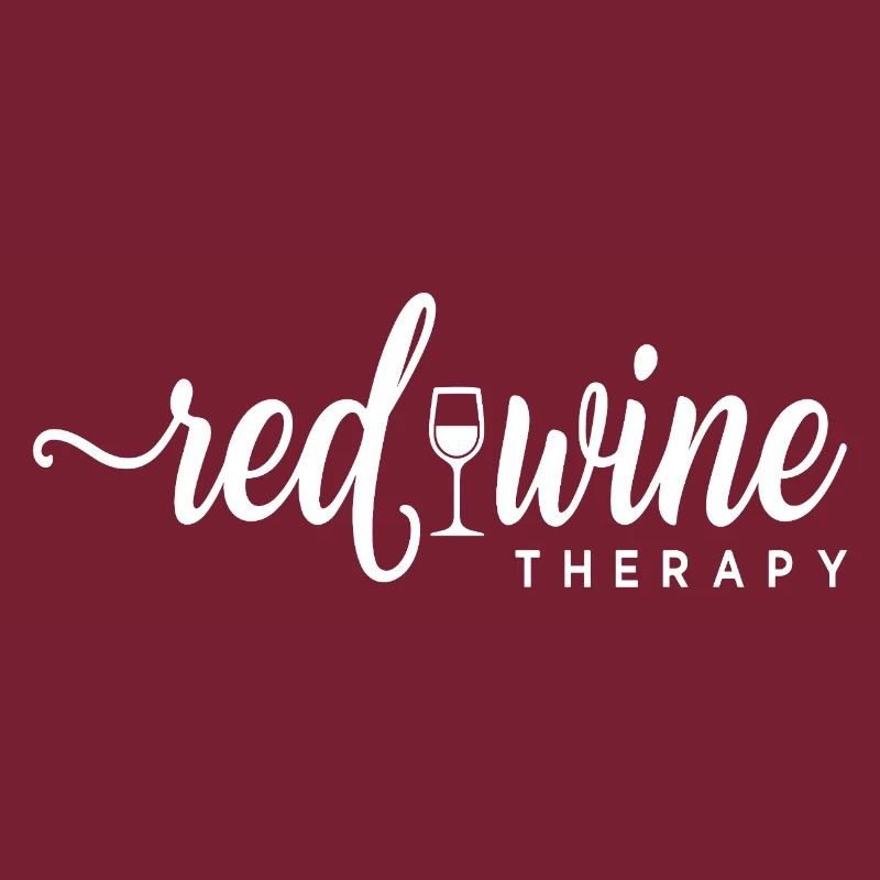 Red Wine Therapy Wine Saying Relaxation