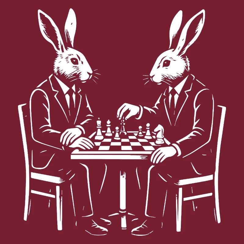 Partie d’échecs Dapper Rabbits
