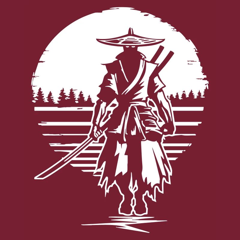 Samurai before sunset