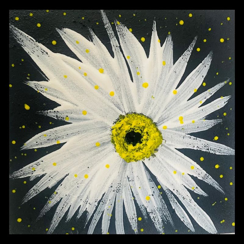 Design Edelweiss-noir-blanc