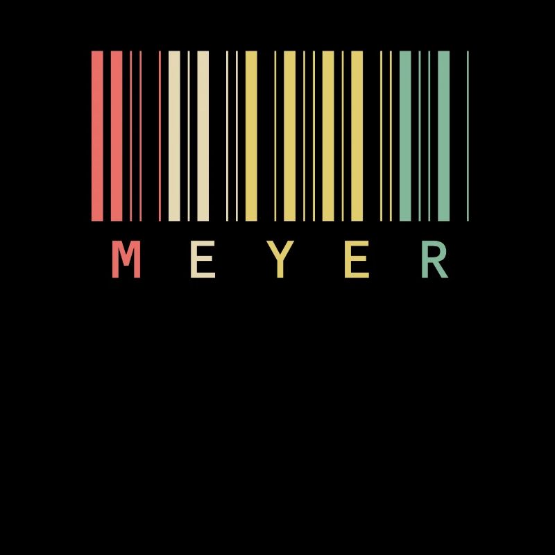 Meyer Familienname Balkencode Barcode Geschenk