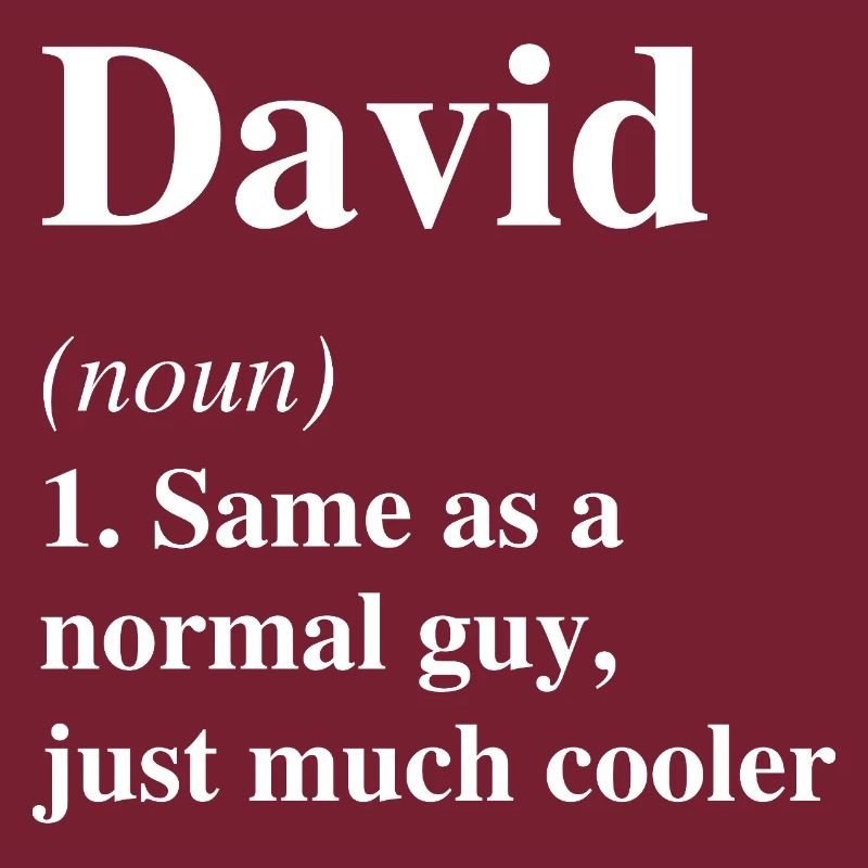 David Définition Cool Nom Dicton Cadeau