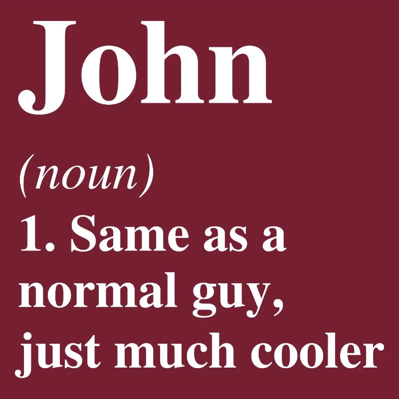 John Définition Cool Nom Dire Cadeau