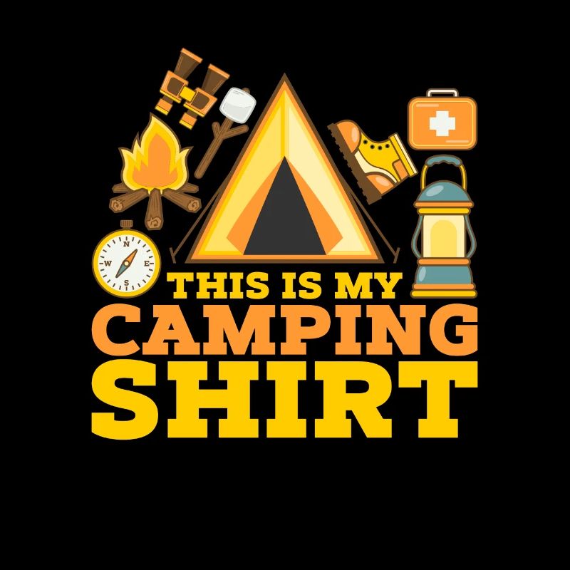 Shirt Camping Camper Zelten Geschenk
