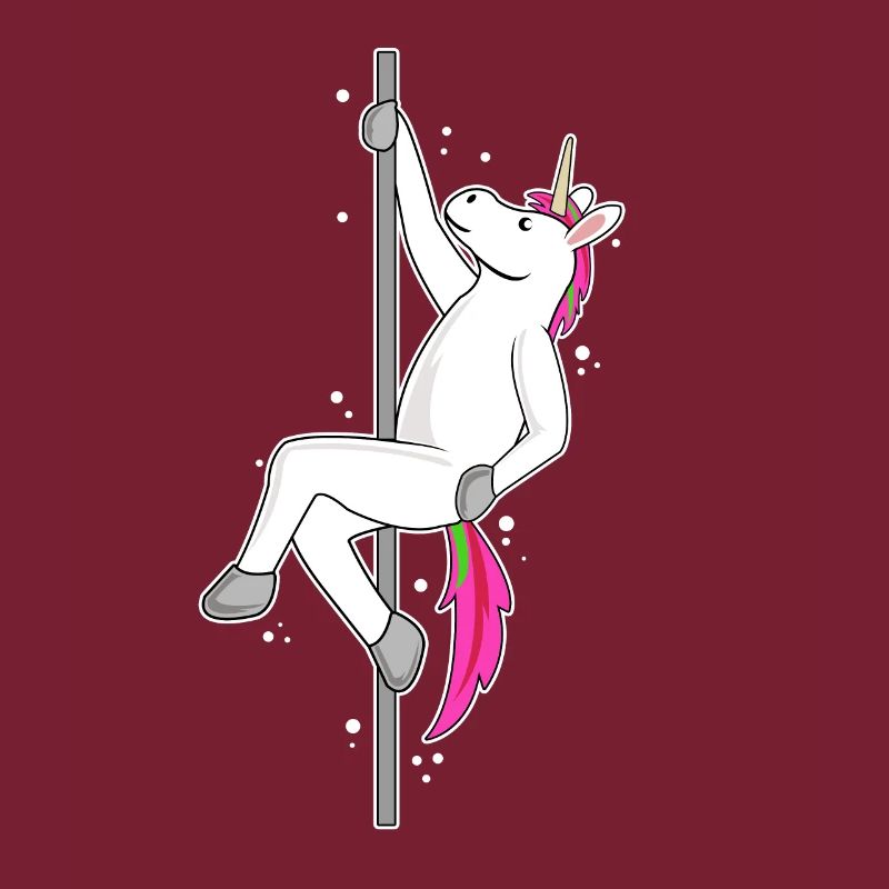 Funny Unicorn Haloween Pole Dancing