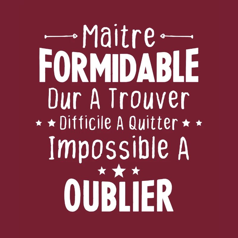 Maître Formidable Idée Cadeau Maître D'école
