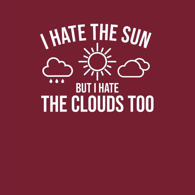 Sun Clouds Funny Saying Weather Forecast