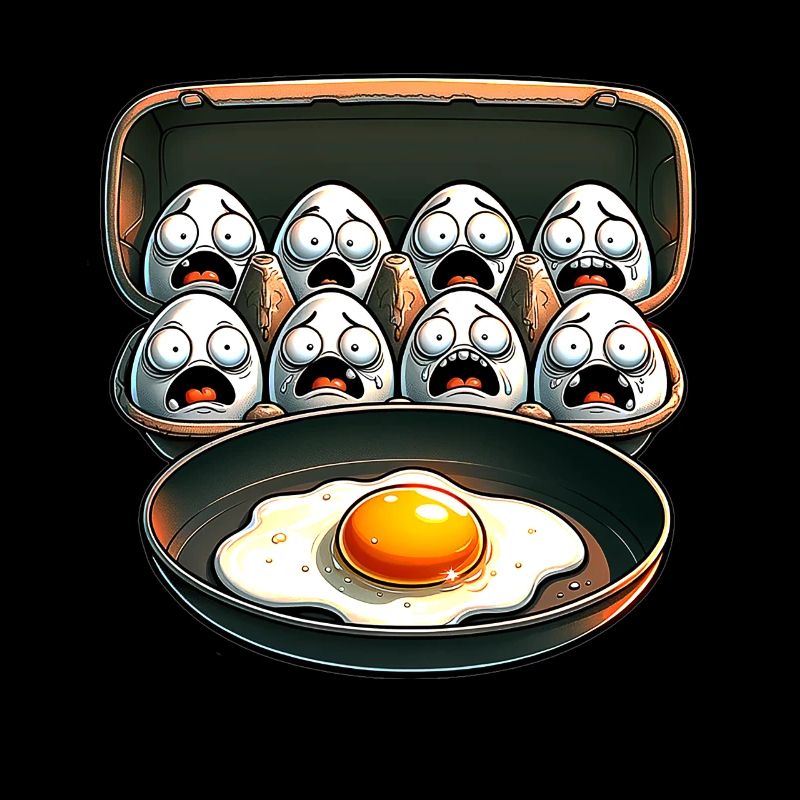 Funny Egg Pun Cool Fried Egg