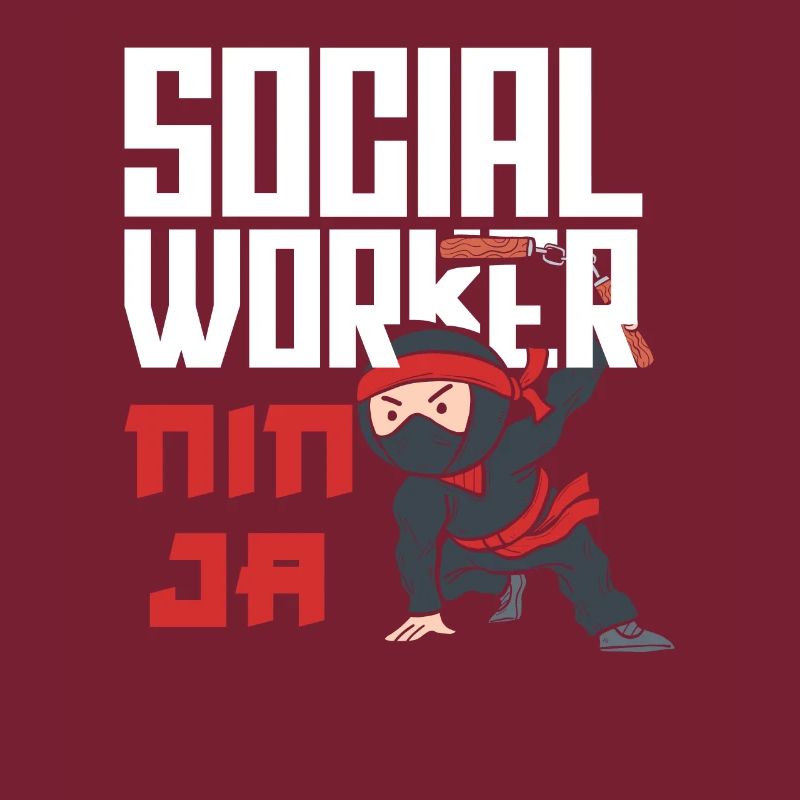 Social Worker Ninja Warrior Design