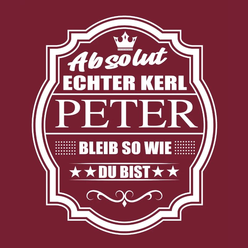 Absolument vrai gars, Peter, reste comme tu es