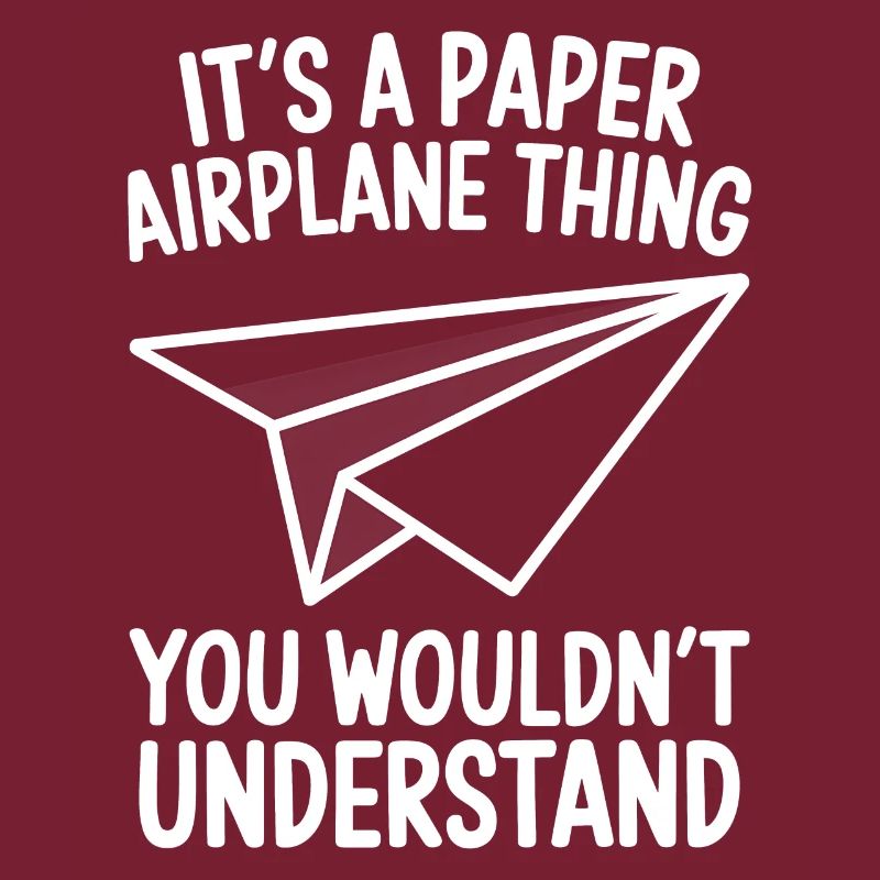 Papierflieger Spruch Witz Papierflugzeug Geschenk