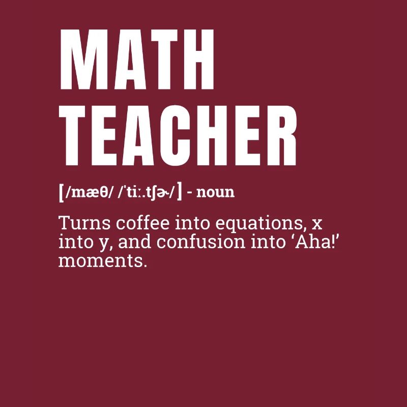 Funny Math Teacher Definition Humor