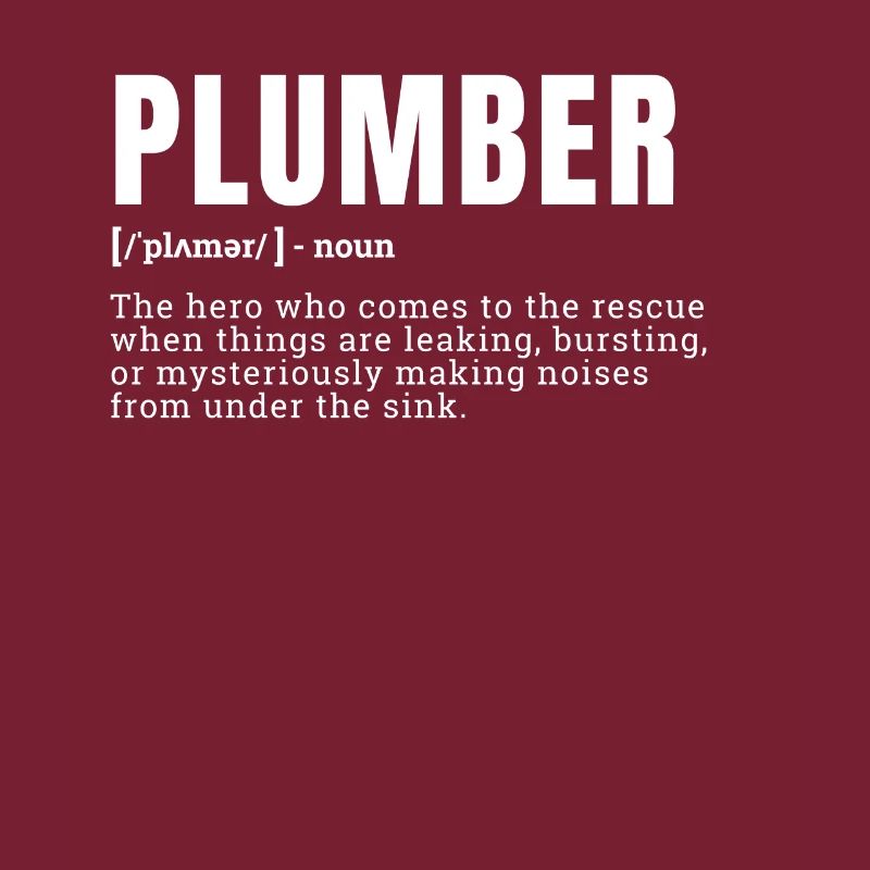 Funny Plumber Definition Hero Occupation Pride Occ