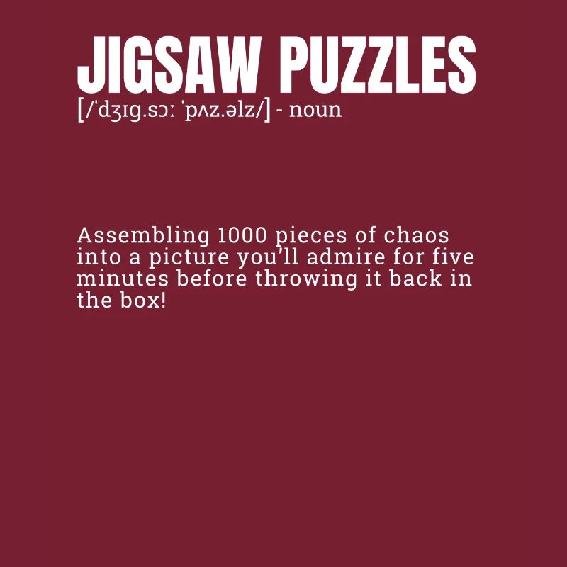 Définition amusante pour puzzles Loisirs d’intérieur