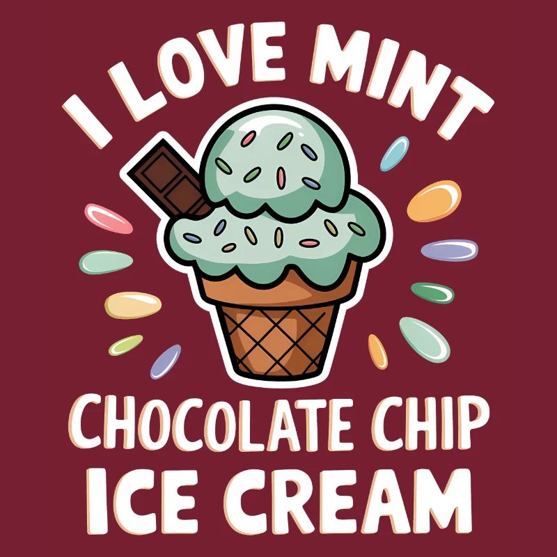Schoko Minz Eis Spruch Lustiges Minz Eis Geschenk