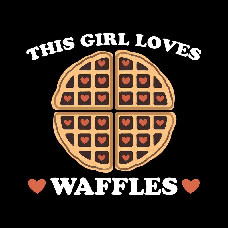 Waffles Saying Dessert Funny Waffles Gift