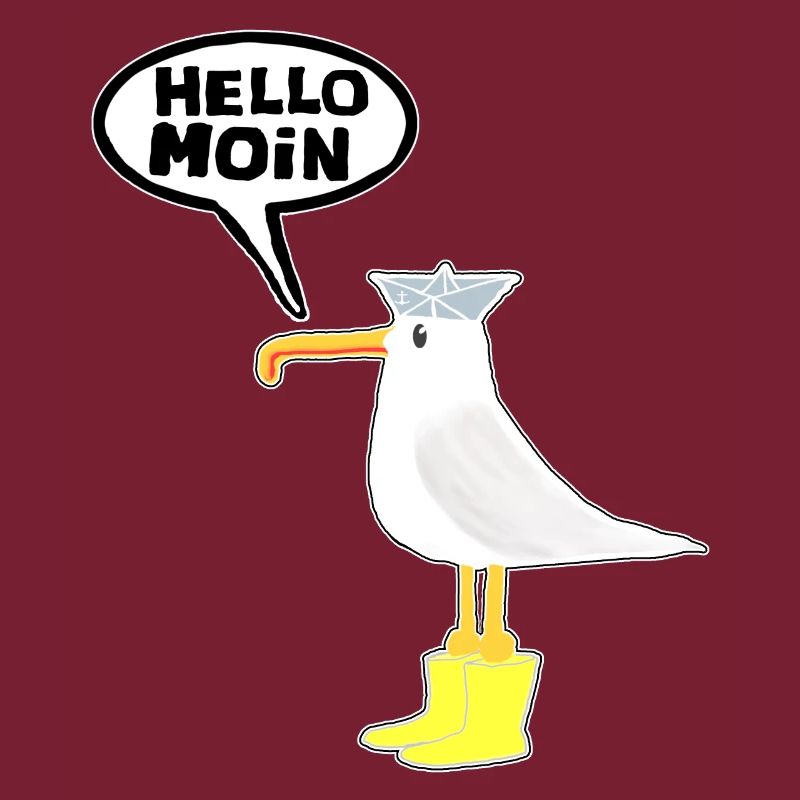 Hello Seagull Bottes en caoutchouc Hello Moin