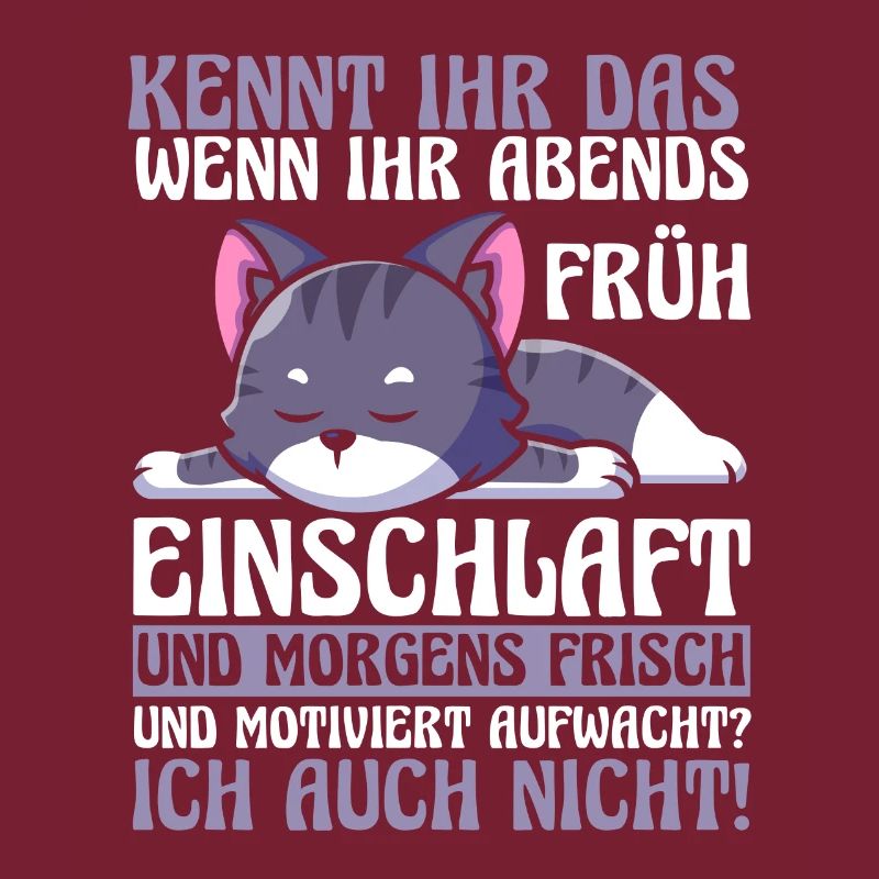 Faulenzer Langschläfer Motivation Katze