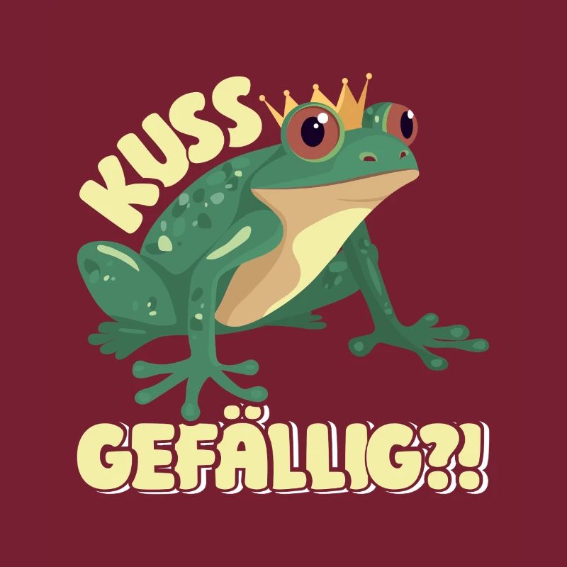Froschkostüm Lustig KUSS GEFÄLLIG? Faschings